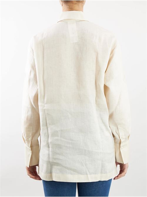 Oversized shirt in pure linen Penny Black PENNY BLACK |  | CETRA1